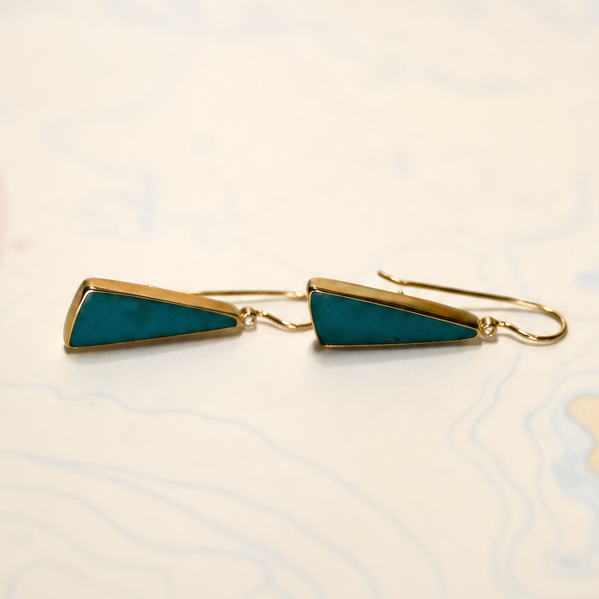 14KY GEM SILICA 11.4CTW DIA 0.06 CTW DROP EARRINGS