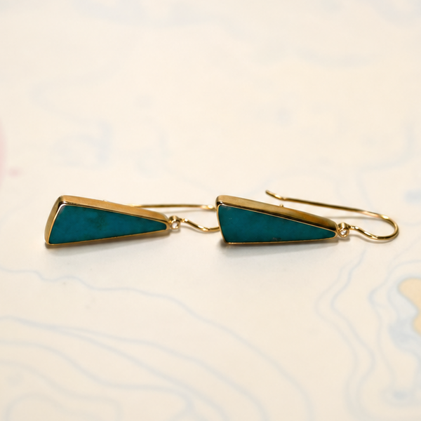 Drop Earrings in 14K Yellow Gold with Gem Silica and Diamonds (11.40 cttw)