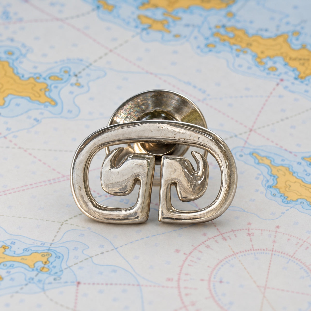 Sterling Petroglyph Tie Tac