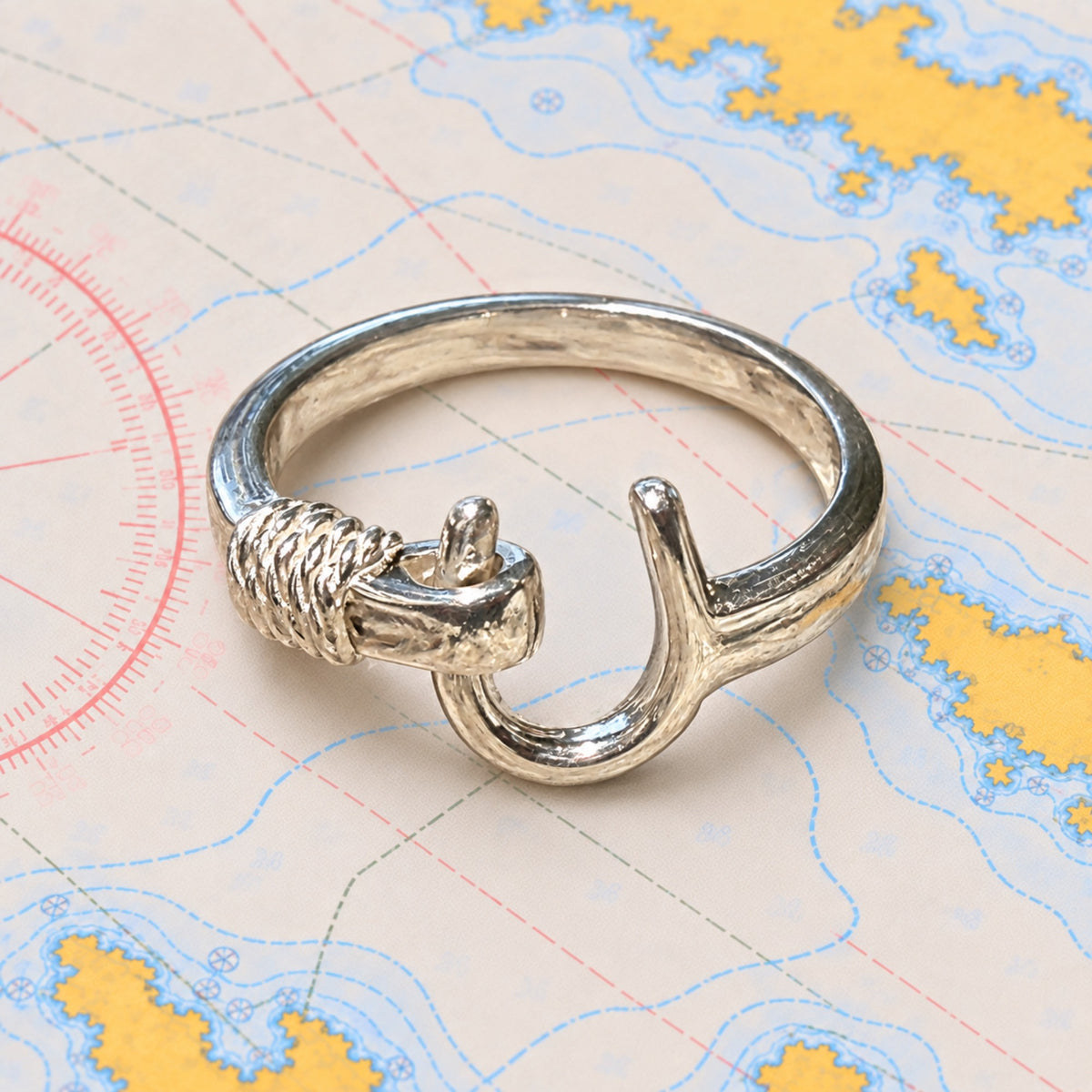 Sterling Hook Ring