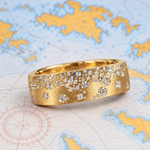 14K Gold Confetti Diamond Band - 5.75mm