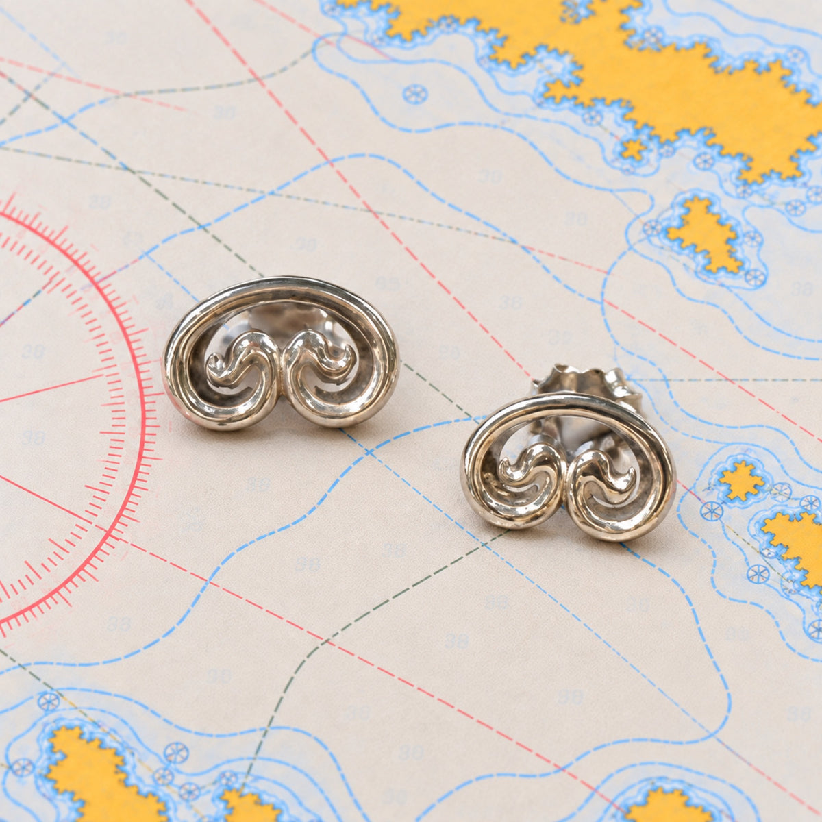 Sterling Tiny Petroglyph Post Earrings