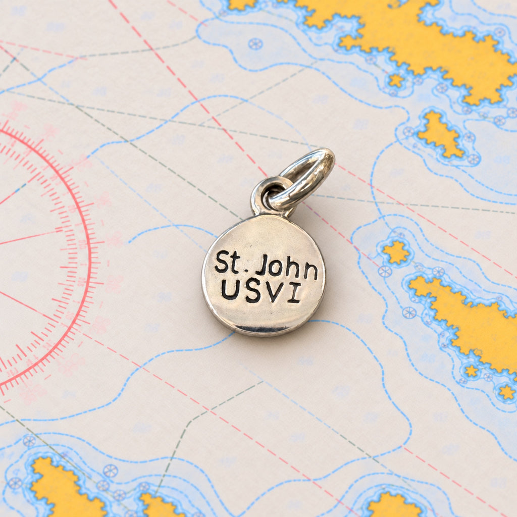 Sterling Mini Petroglyph/St John USVI Pendant