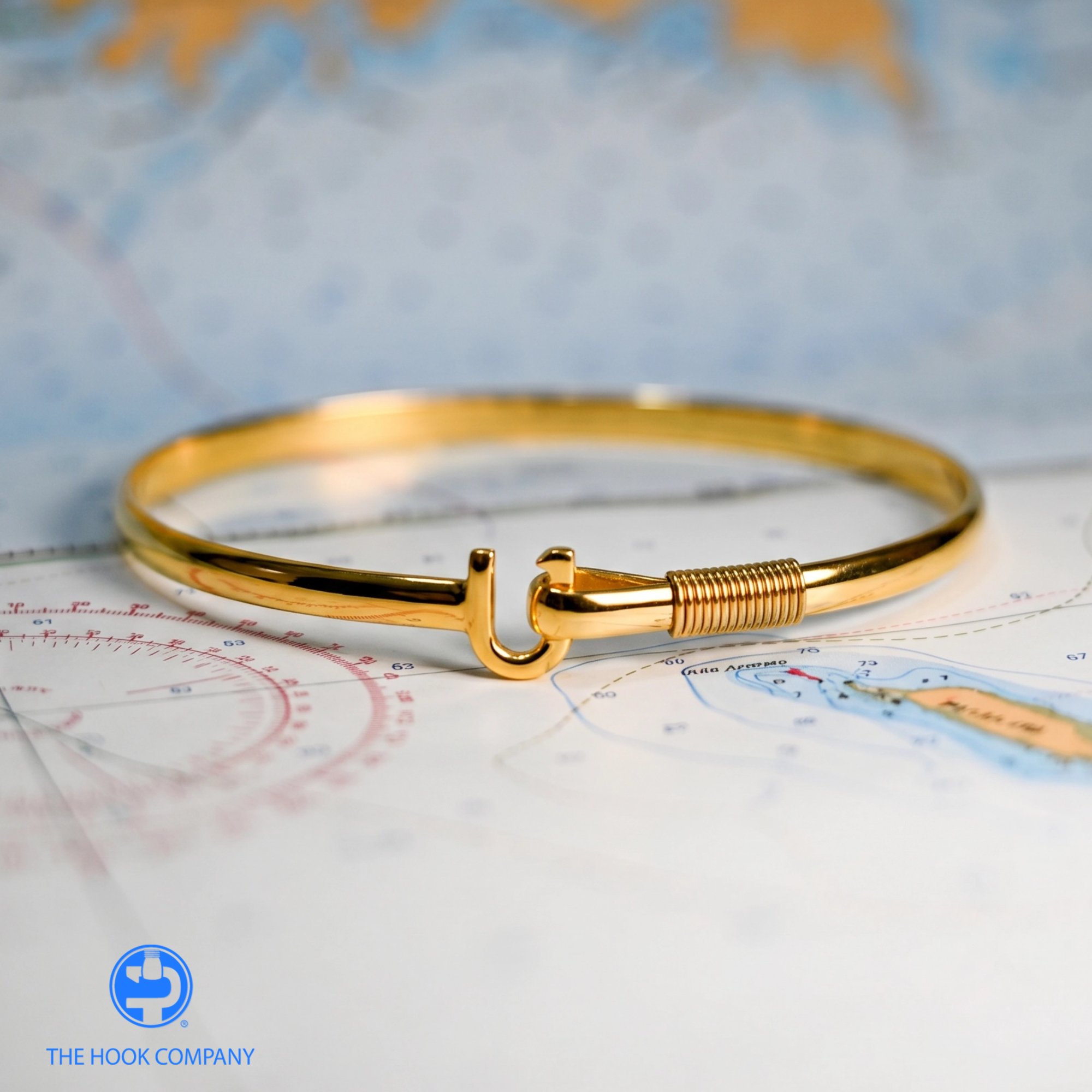 Yellow Tone Titanium Caribbean Hook Bracelet (8mm)
