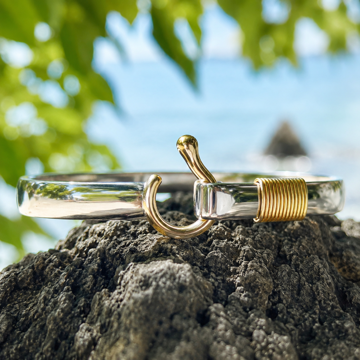 Titanium "J" Hook Bracelet