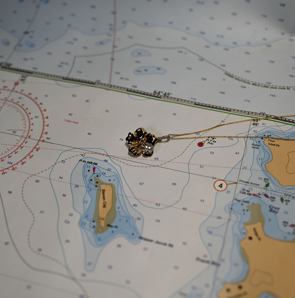 14kyg Lab Diamond Wave Necklace