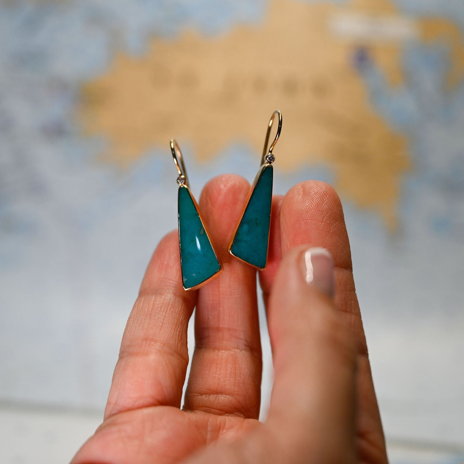 14KY GEM SILICA 11.4CTW DIA 0.06 CTW DROP EARRINGS