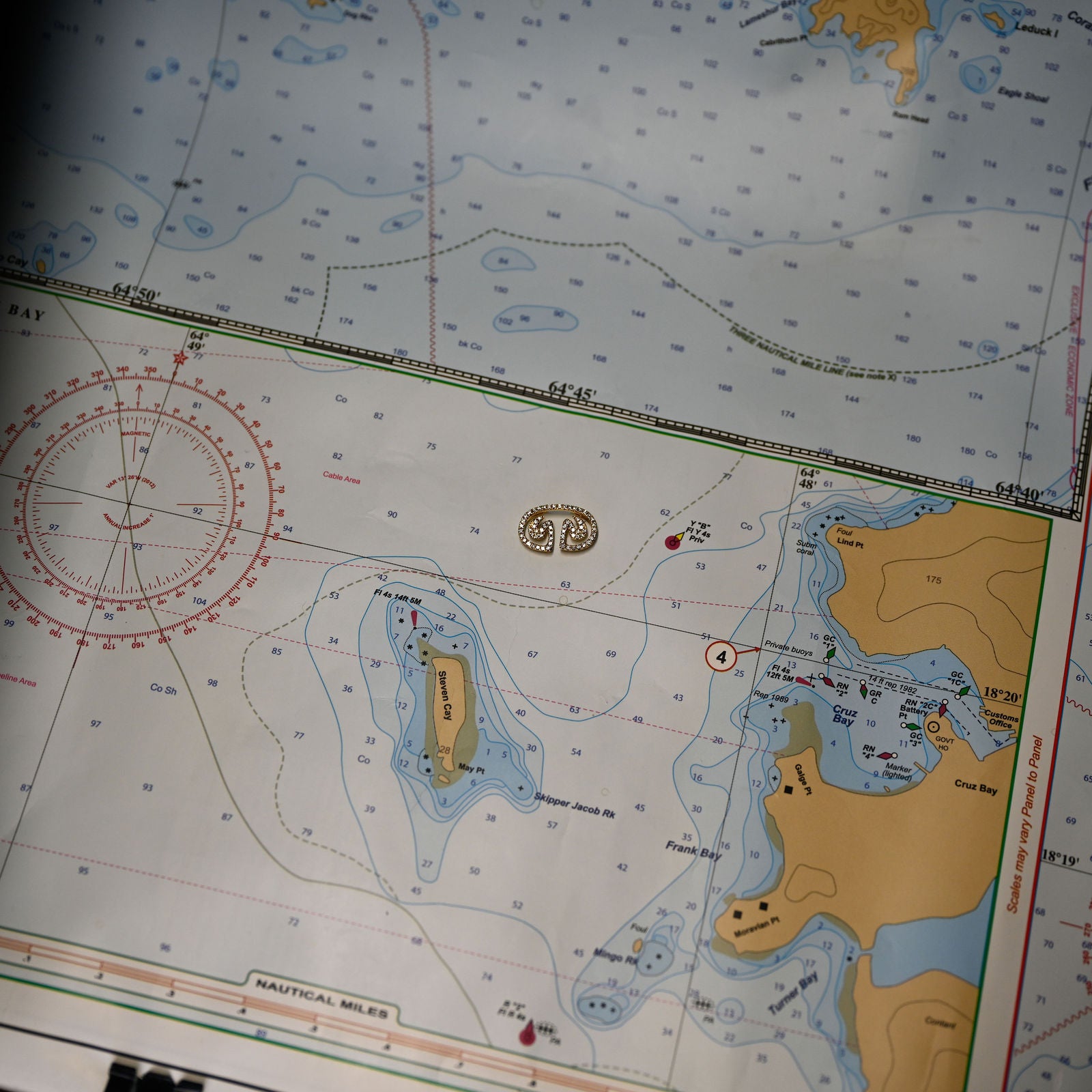 14kyg St John Petroglyph Pendant w/65 Diamonds