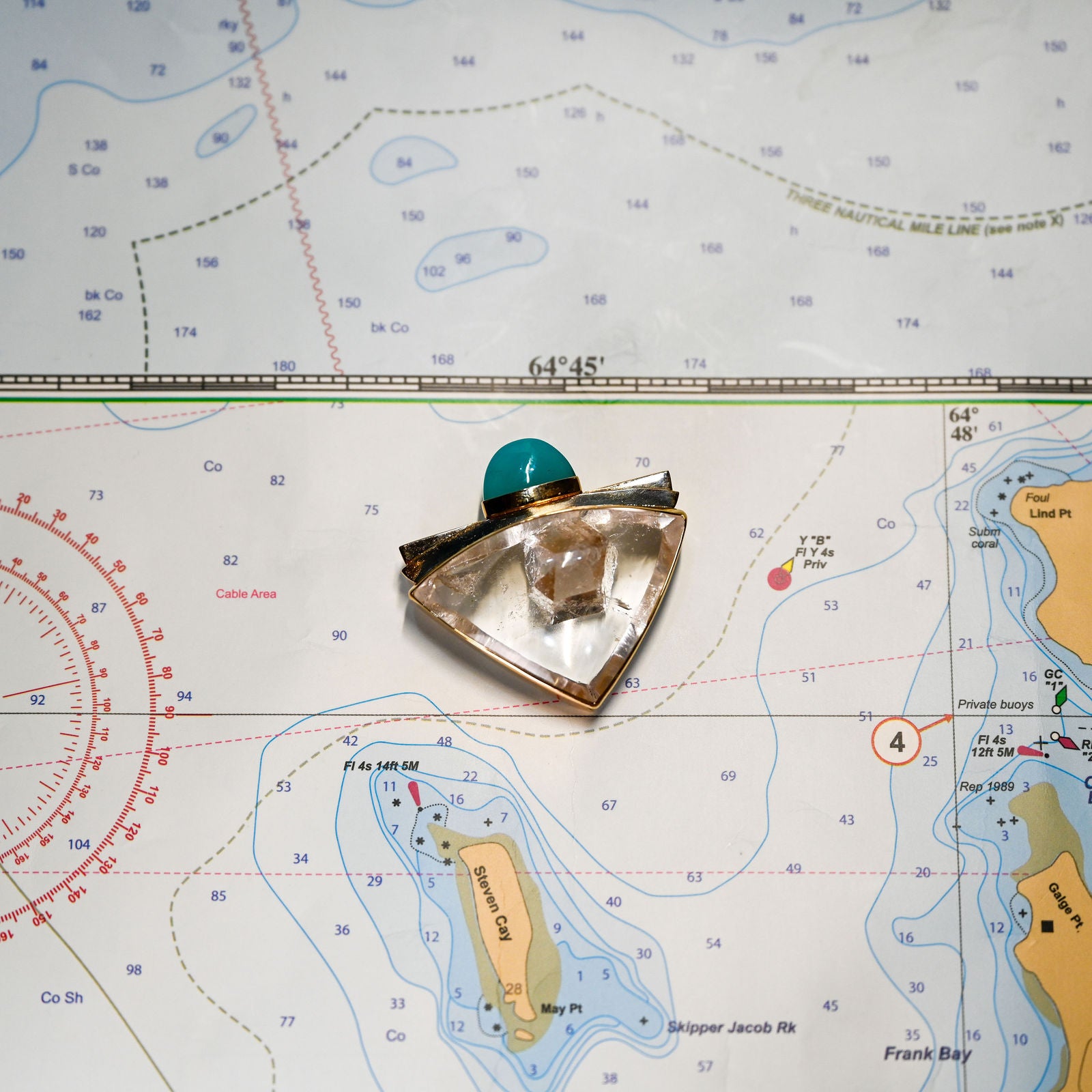 14KYG QTZ IN QTZ 39X27 77.20C\GEM SIL