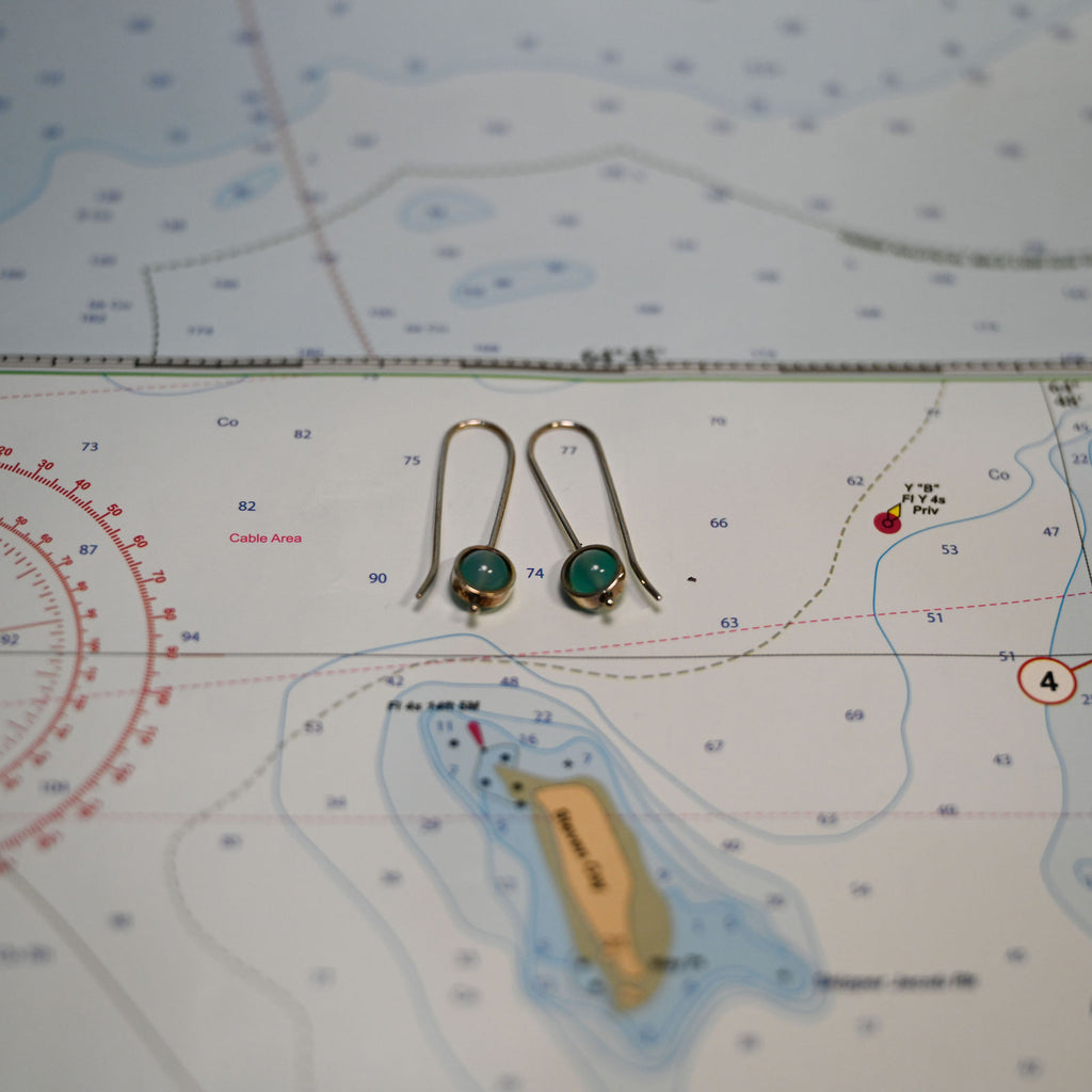 Argentium/Sterling Silver 6mm Turquoise Agate Earrings