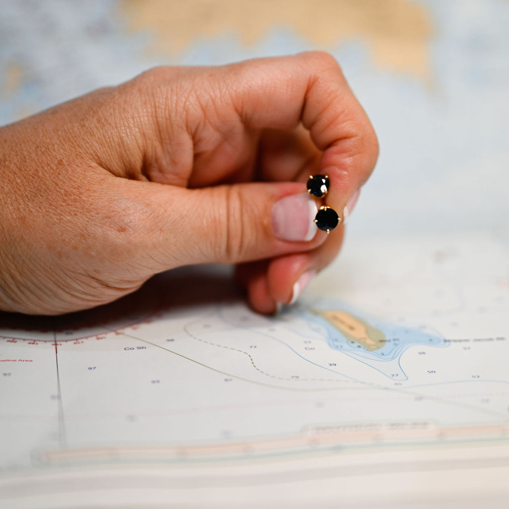 14kyg Sapphire 2.18 cttw Stud Earrings