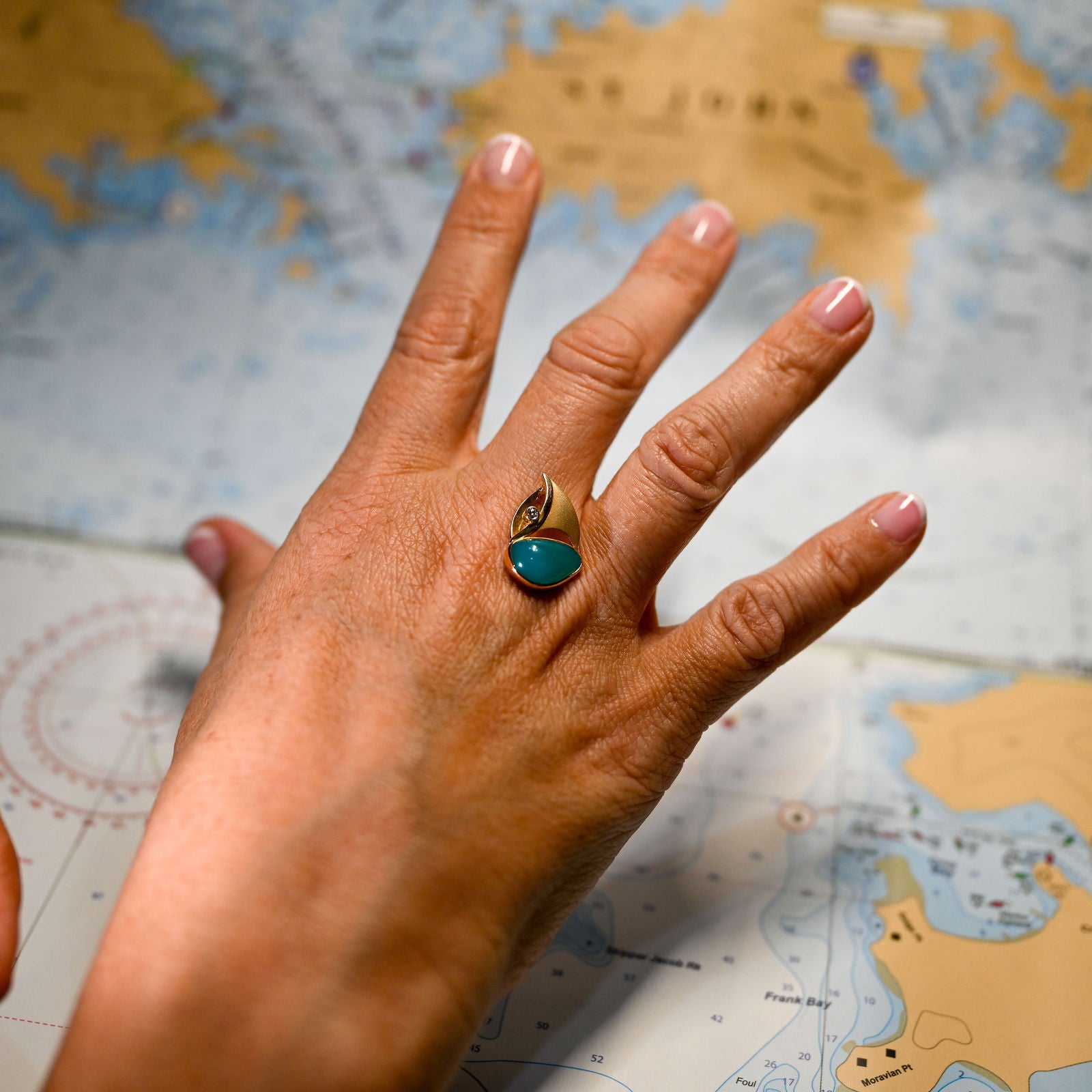 14KYG GEM SILICA 2.89CT/DIAMOND .03 SAIBLAT PENDANT