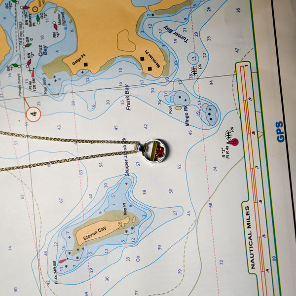 Argentium/Sterling Silver 18" 11mm .41ct Manderin Garnet/Lemon and Lavendar Onyx Capture Pendant